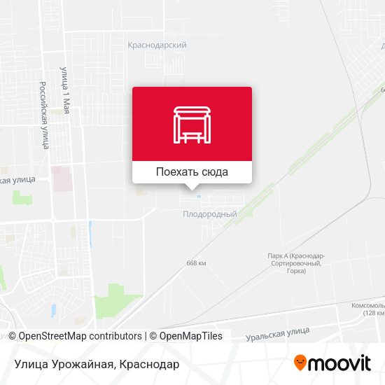 Карта Улица Урожайная
