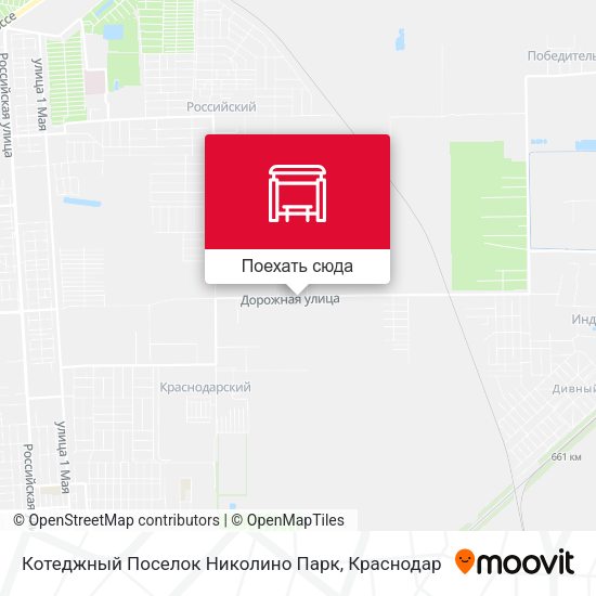 Карта Котеджный Поселок Николино Парк