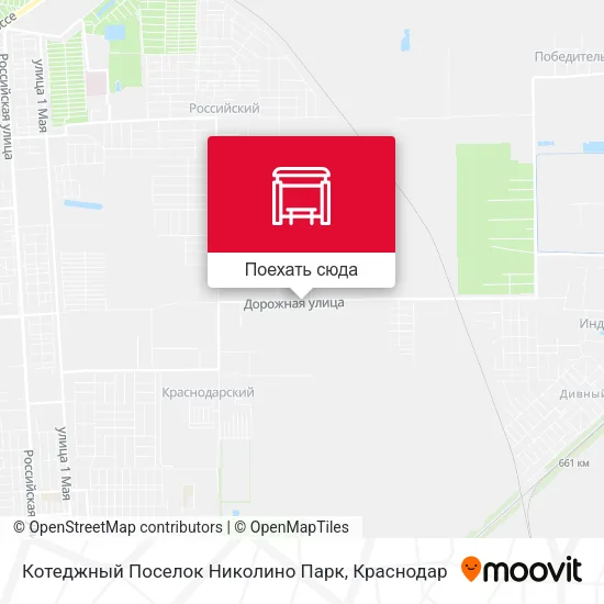 Карта Котеджный Поселок Николино Парк