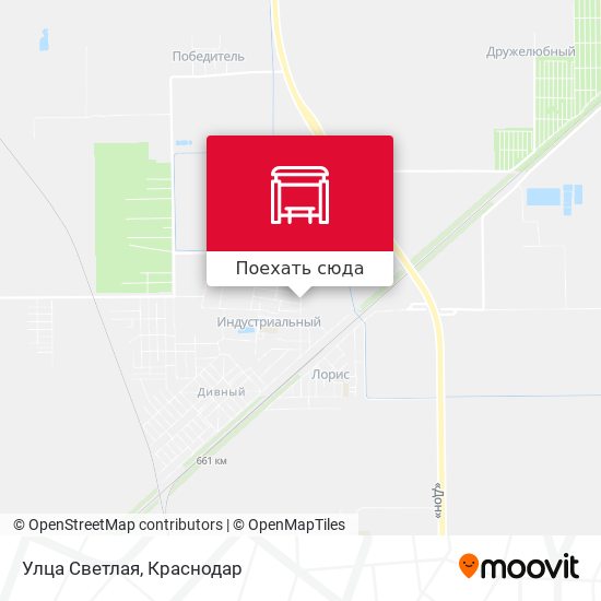 Карта Улца Светлая