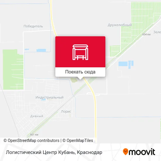 Карта Логистический Центр Кубань
