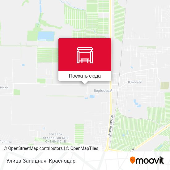 Карта Улица Западная