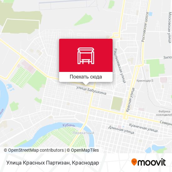 Карта Улица Красных Партизан