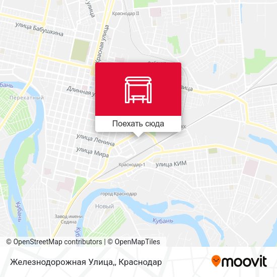Карта Железнодорожная Улица,