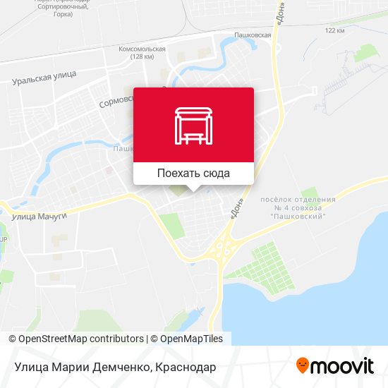 Карта Улица Марии Демченко