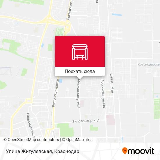 Карта Улица Жигулевская