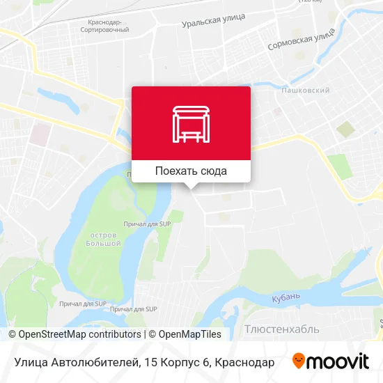 Карта Улица Автолюбителей, 15 Корпус 6