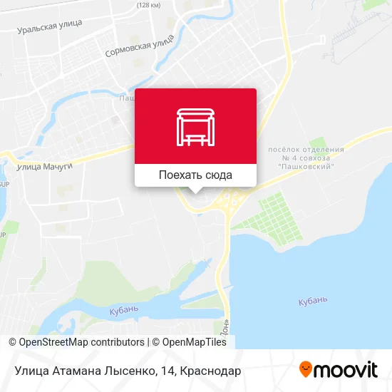 Карта Улица Атамана Лысенко, 14