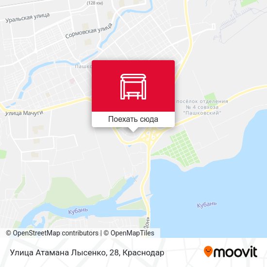 Карта Улица Атамана Лысенко, 28