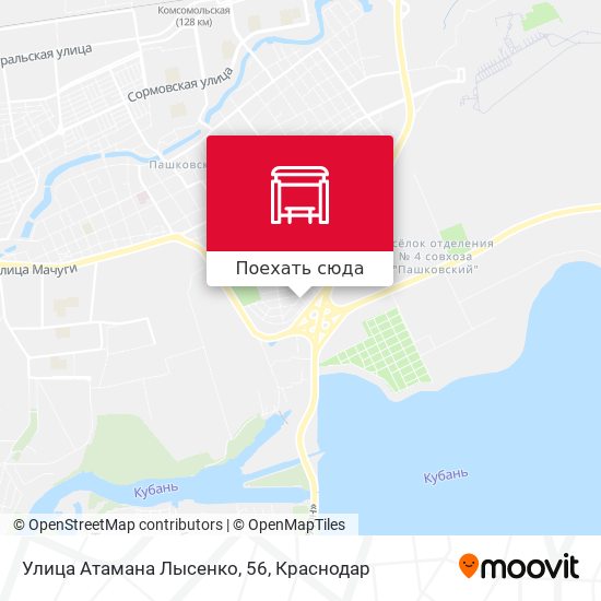 Карта Улица Атамана Лысенко, 56