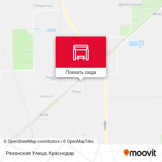 Карта Рязанская Улица