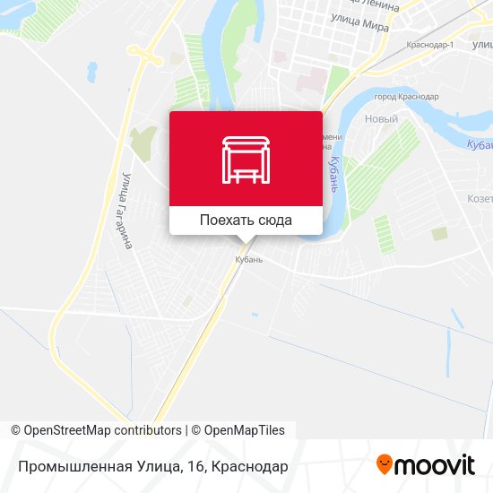 Карта Промышленная Улица, 16