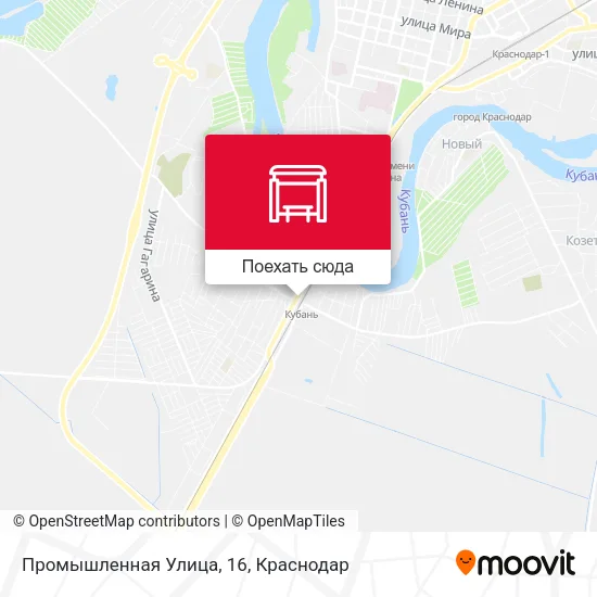 Карта Промышленная Улица, 16