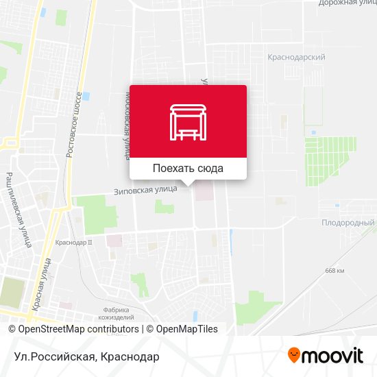 Карта Ул.Российская