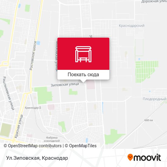 Карта Ул.Зиповская