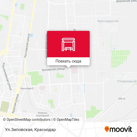 Карта Ул.Зиповская