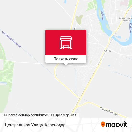 Карта Центральная Улица