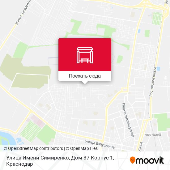 Карта Улица Имени Симиренко, Дом 37 Корпус 1