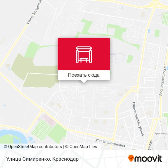 Карта Улица Симиренко