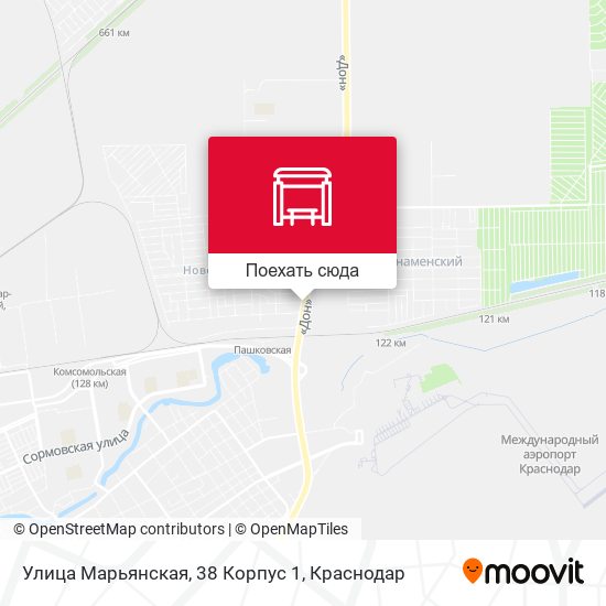 Карта Улица Марьянская, 38 Корпус 1