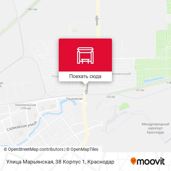 Карта Улица Марьянская, 38 Корпус 1