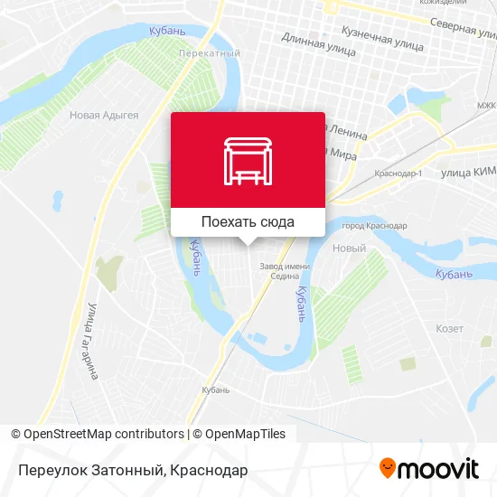 Карта Переулок Затонный