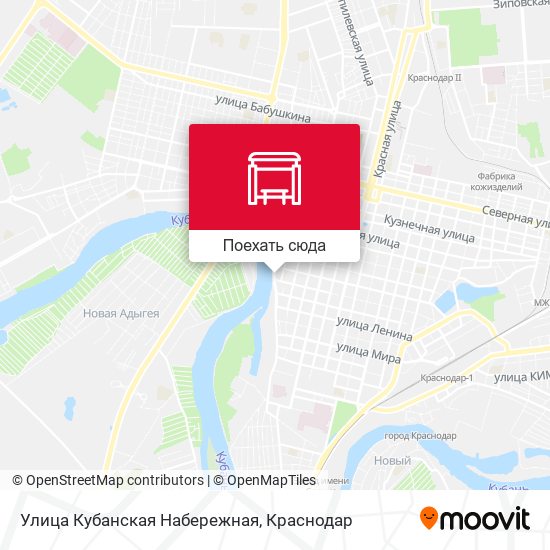 Карта Улица Кубанская Набережная