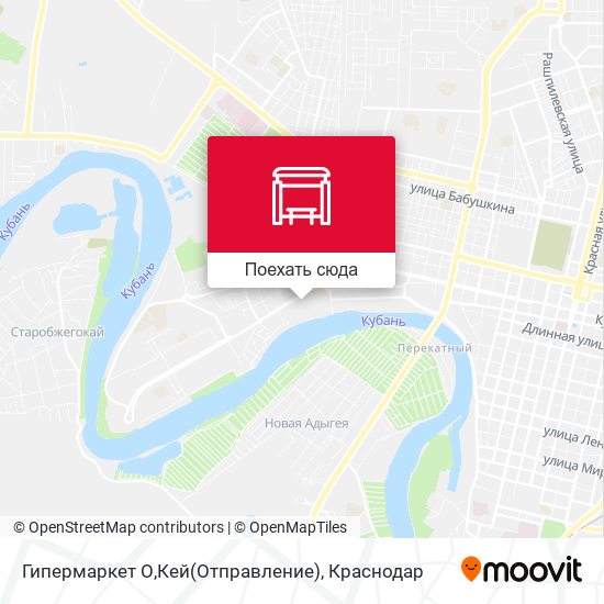 Карта Гипермаркет О,Кей(Отправление)