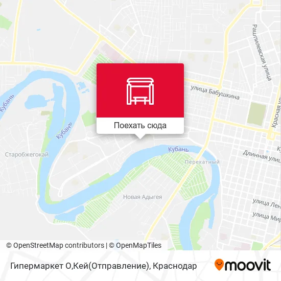 Карта Гипермаркет О,Кей(Отправление)