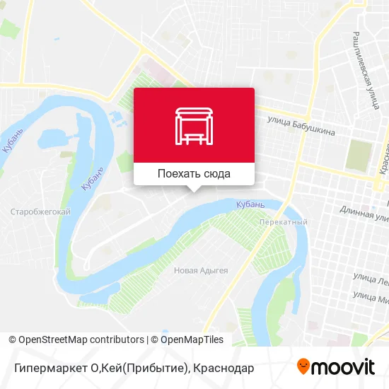 Карта Гипермаркет О,Кей(Прибытие)