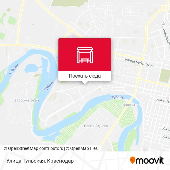 Карта Улица Тульская