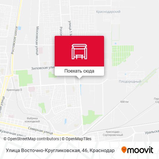 Карта Улица Восточно-Кругликовская, 46