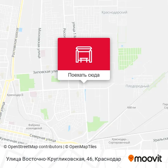 Карта Улица Восточно-Кругликовская, 46