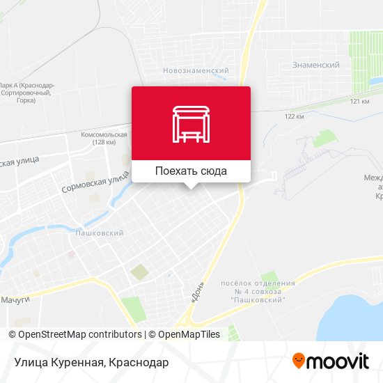 Карта Улица Куренная