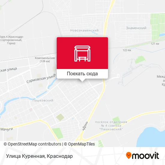 Карта Улица Куренная