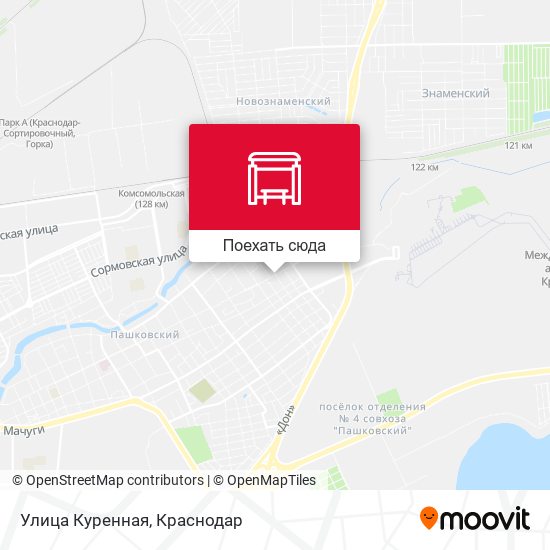 Карта Улица Куренная