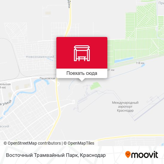 Карта Восточный Трамвайный Парк