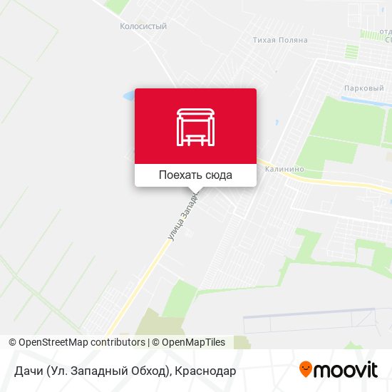 Карта Дачи (Ул. Западный Обход)
