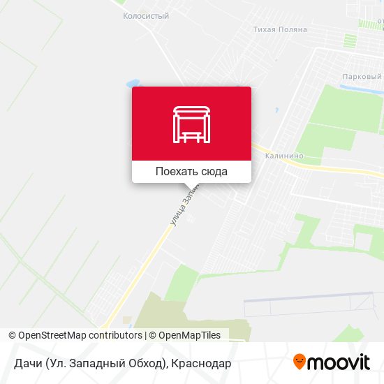 Карта Дачи (Ул. Западный Обход)