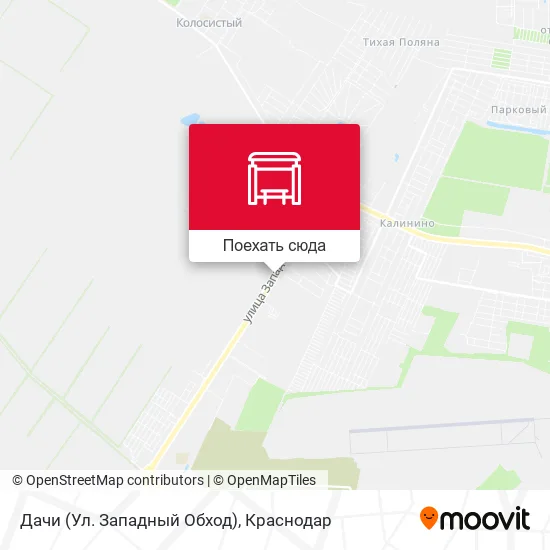 Карта Дачи (Ул. Западный Обход)