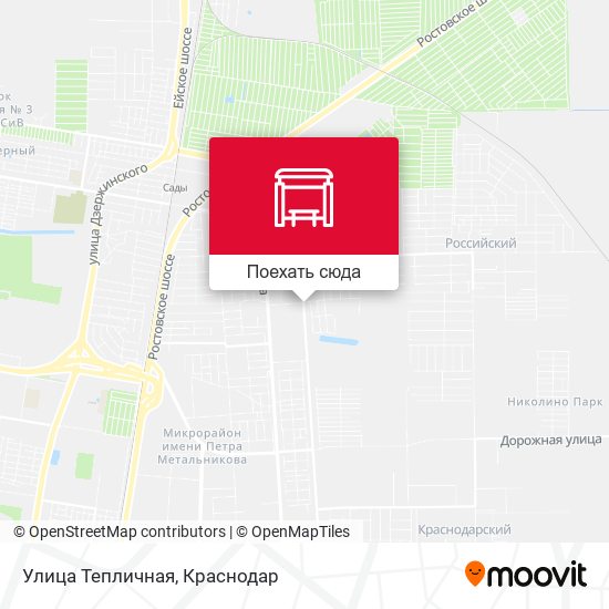 Карта Улица Тепличная