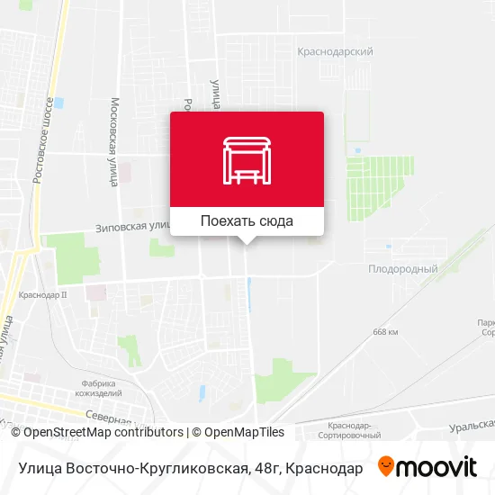 Карта Улица Восточно-Кругликовская, 48г