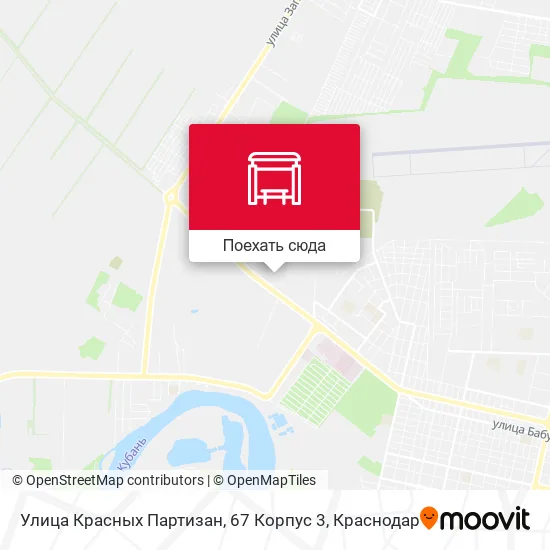 Карта Улица Красных Партизан, 67 Корпус 3