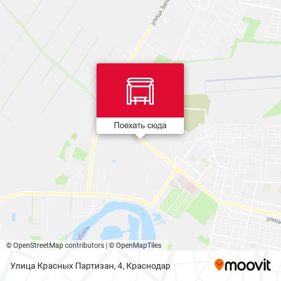 Карта Улица Красных Партизан, 4