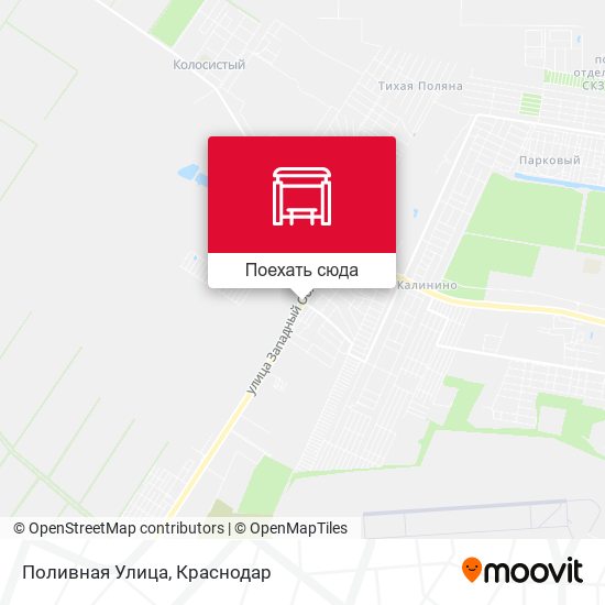 Карта Поливная Улица