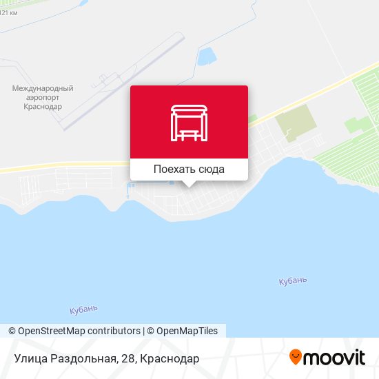 Карта Улица Раздольная, 28