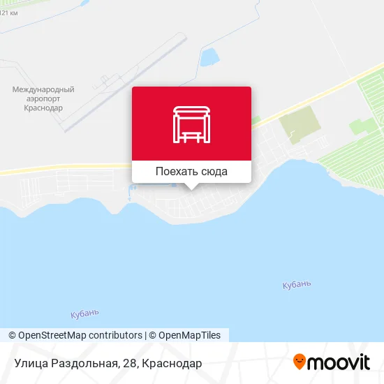 Карта Улица Раздольная, 28