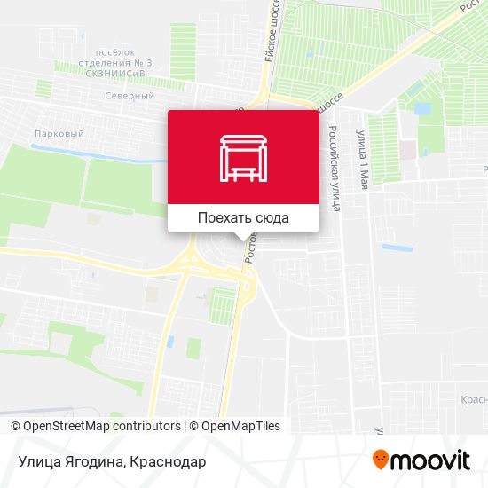 Карта Улица Ягодина