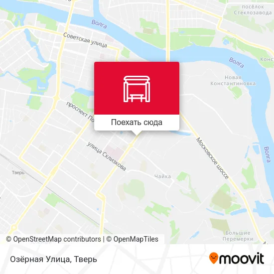 Карта Озёрная Улица