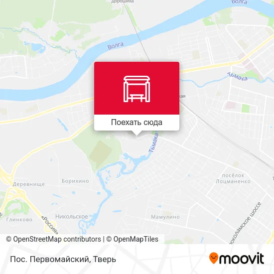 Карта Пос. Первомайский